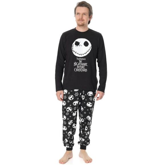 Nightmare Before Christmas Mens Pajama Set / Black/White - Picture 1 of 6